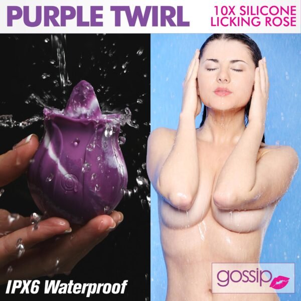 10x Twirl Silicone Licking Rose - Image 3