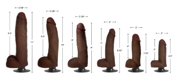 Jock Dark Vibrating Dildo With Balls - Image 2