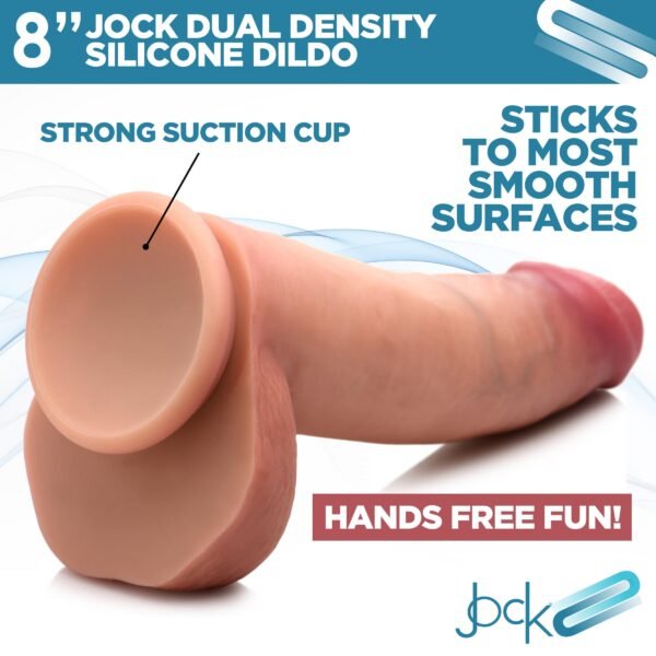 Ultra Realistic Dual Density Silicone Dildo With Balls - Image 4