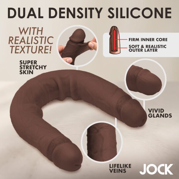 17.75 Inch Double Dildo - Dark - Image 4