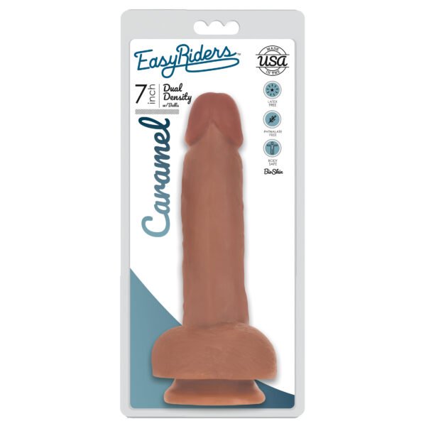 Easy Riders 7 Inch Dual Density Dildo With Balls - Image 2