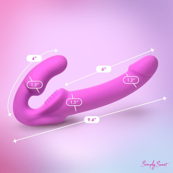 Candy Crush - Purple Vibrating Strapless Strap-on W- Remote - Image 3