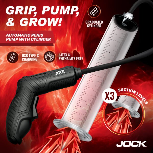 Power Pumper Automatic Penis Pump With Cylinder - Image 3