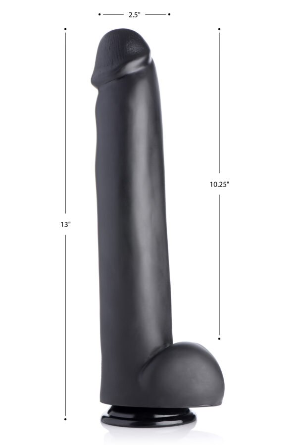 The Master Suction Cup Dildo - Black - Image 3