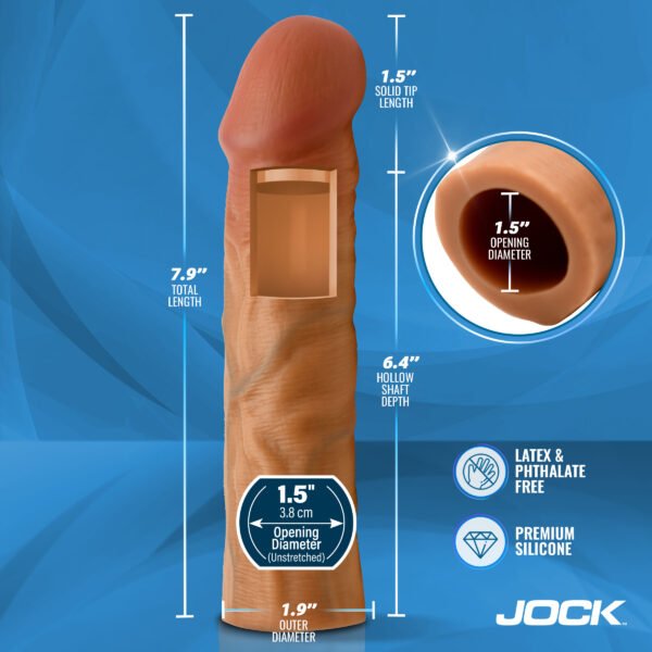 Enhancers 1.5" Silicone Penis Extension Sleeve - Medium - Image 2