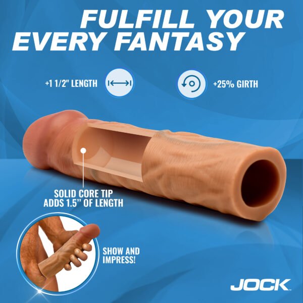 Enhancers 1.5" Silicone Penis Extension Sleeve - Medium - Image 4