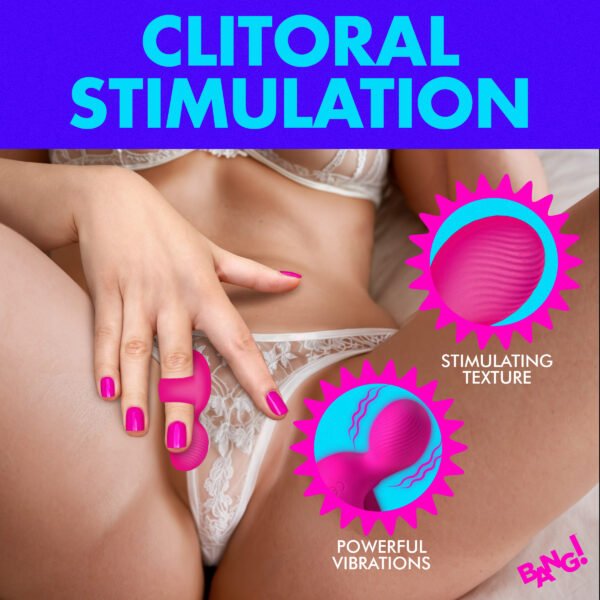 Silicone Finger Vibrator - Pink - Image 2