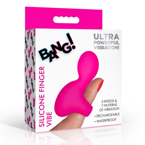 Silicone Finger Vibrator - Pink - Image 3