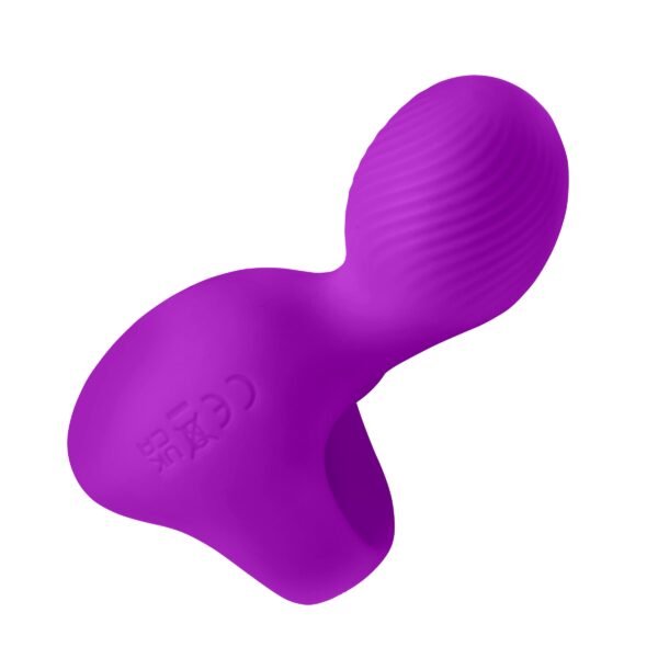 Silicone Finger Vibrator - Purple - Image 6