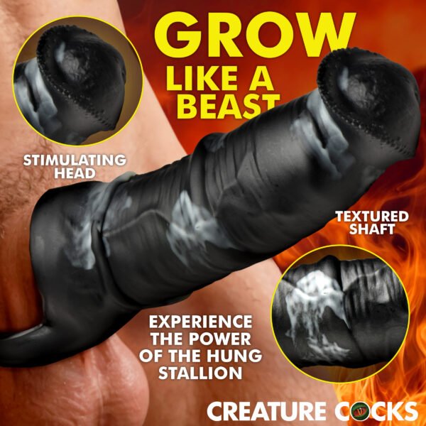 Stallion 1.5" Silicone Penis Extension - Image 6