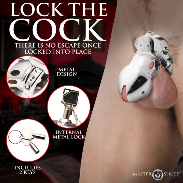Cock Cuff Snap-on Chastity Cage - Image 4