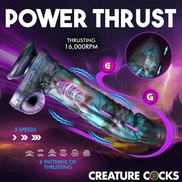 Astro-thrust Thrusting And Vibrating Silicone Dildo - Image 3