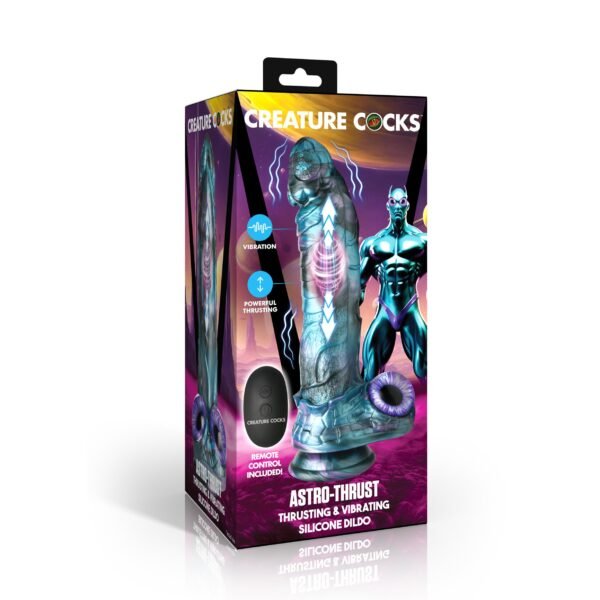 Astro-thrust Thrusting And Vibrating Silicone Dildo - Image 7