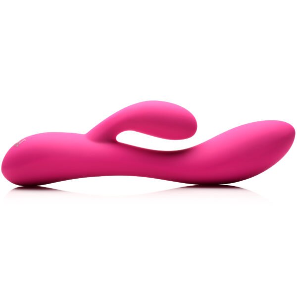 10X Flexible Silicone Rabbit Vibrator - Pink - Image 9