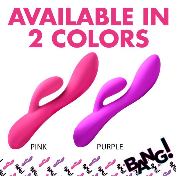 10X Flexible Silicone Rabbit Vibrator - Pink - Image 10