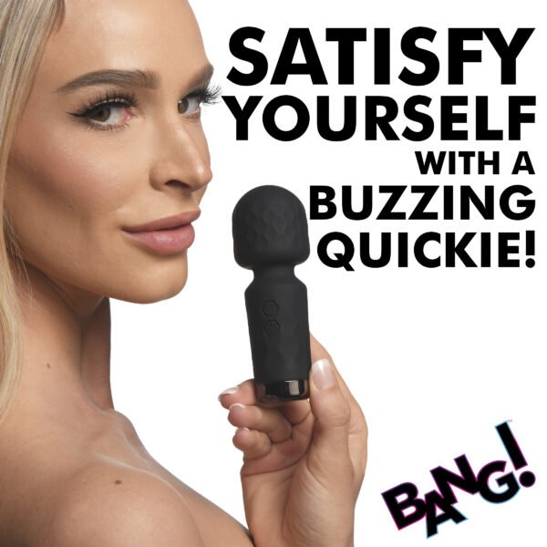 10X Mini Silicone Wand - Black - Image 3