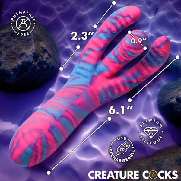Tenta-Come Come-Hither Tentacle Silicone Vibrator - Image 5