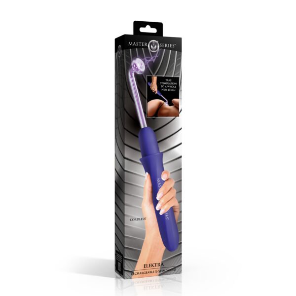 Elektra Rechargeable E-Stim Wand - Purple - Image 7