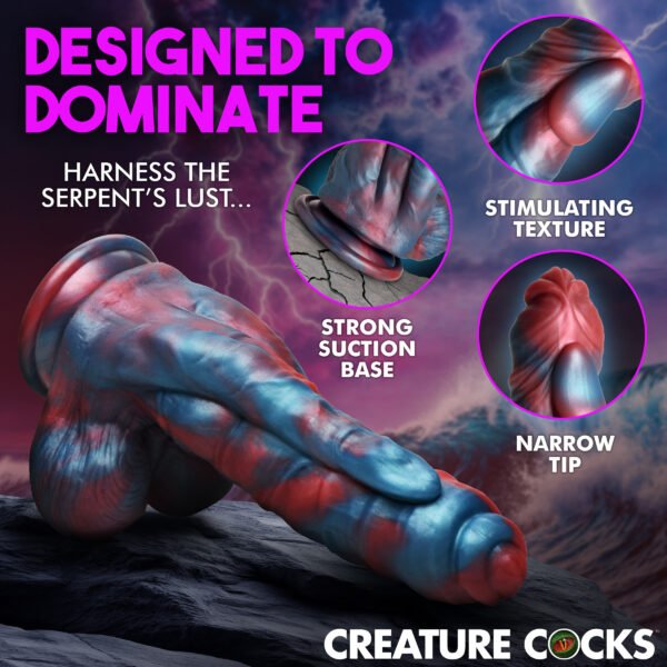 Hydra X Vibrating Silicone Dildo - Image 3