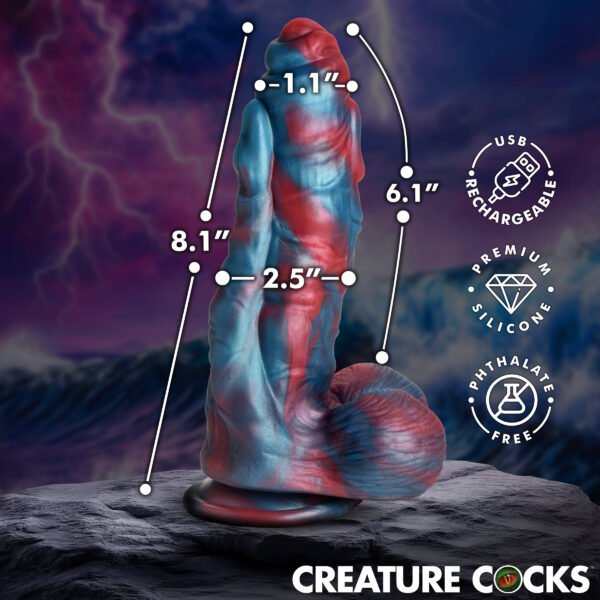 Hydra X Vibrating Silicone Dildo - Image 4