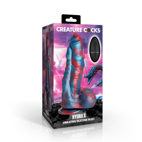 Hydra X Vibrating Silicone Dildo - Image 6