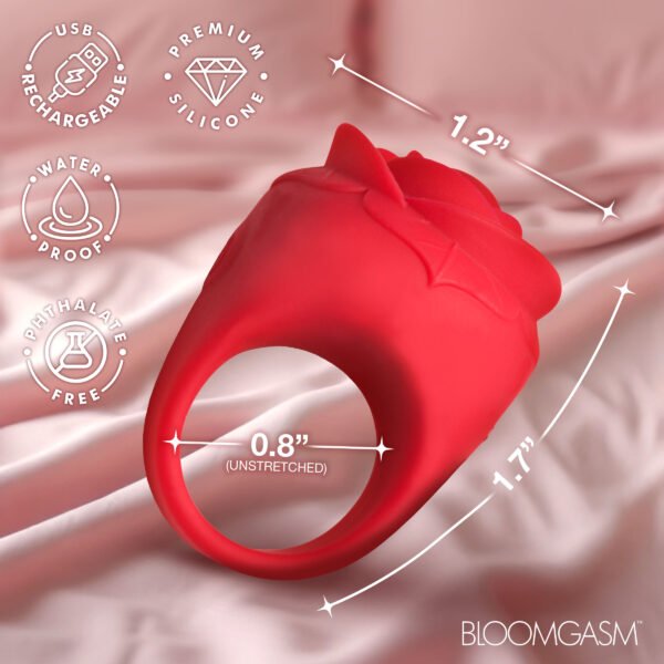 Rose Ring Discreet Finger Vibrator - Image 3