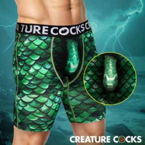 Creature Wear Cockness Monster Lake Creature Boxer Shorts - Large