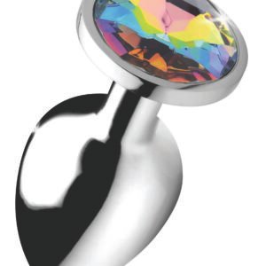 Rainbow Prism Gem Anal Plug - Large
