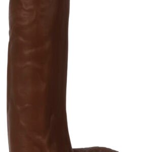 Thinz 7 Inch Slim Dildo with Balls - Dark