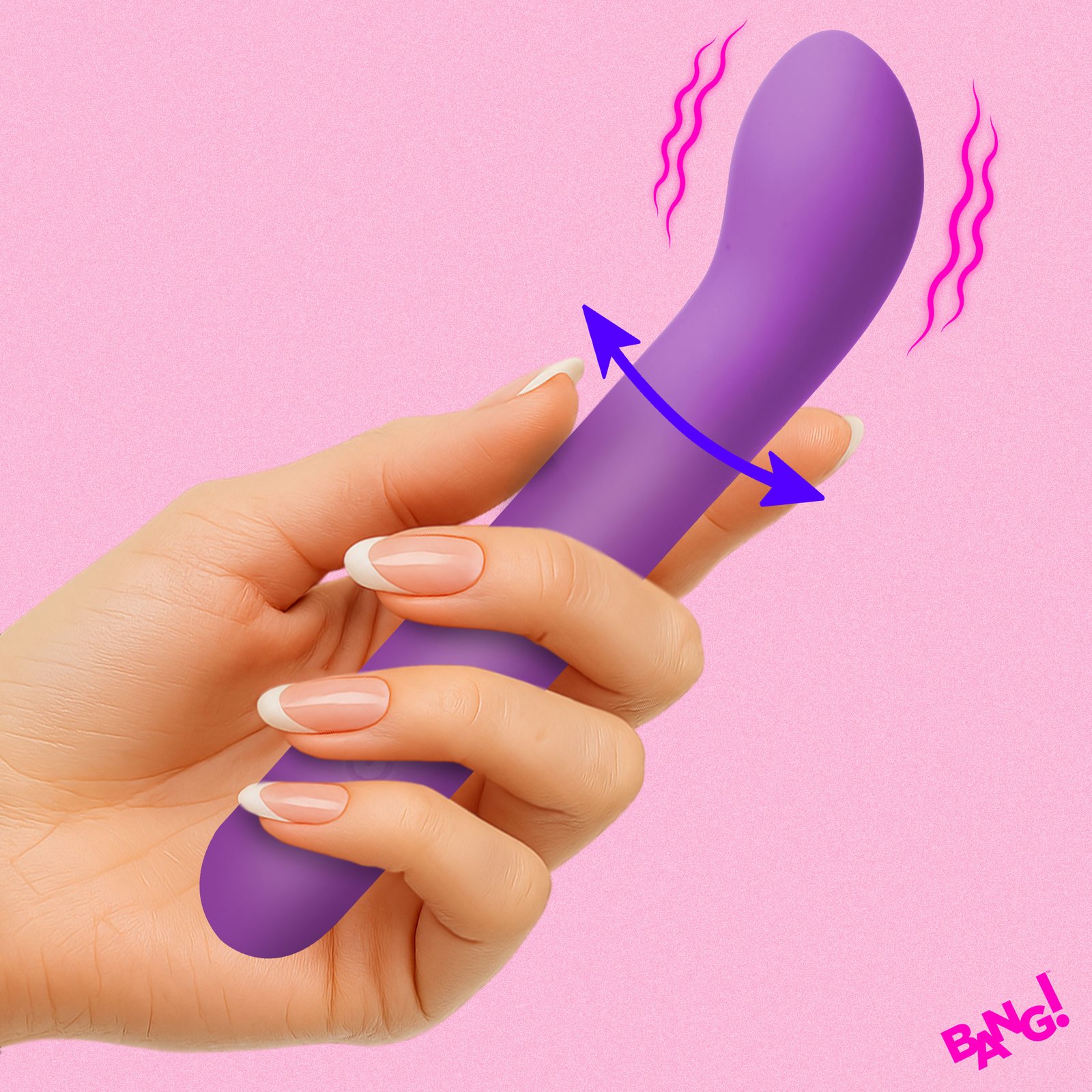 G-Spot Flexible Silicone Vibrator - Purple