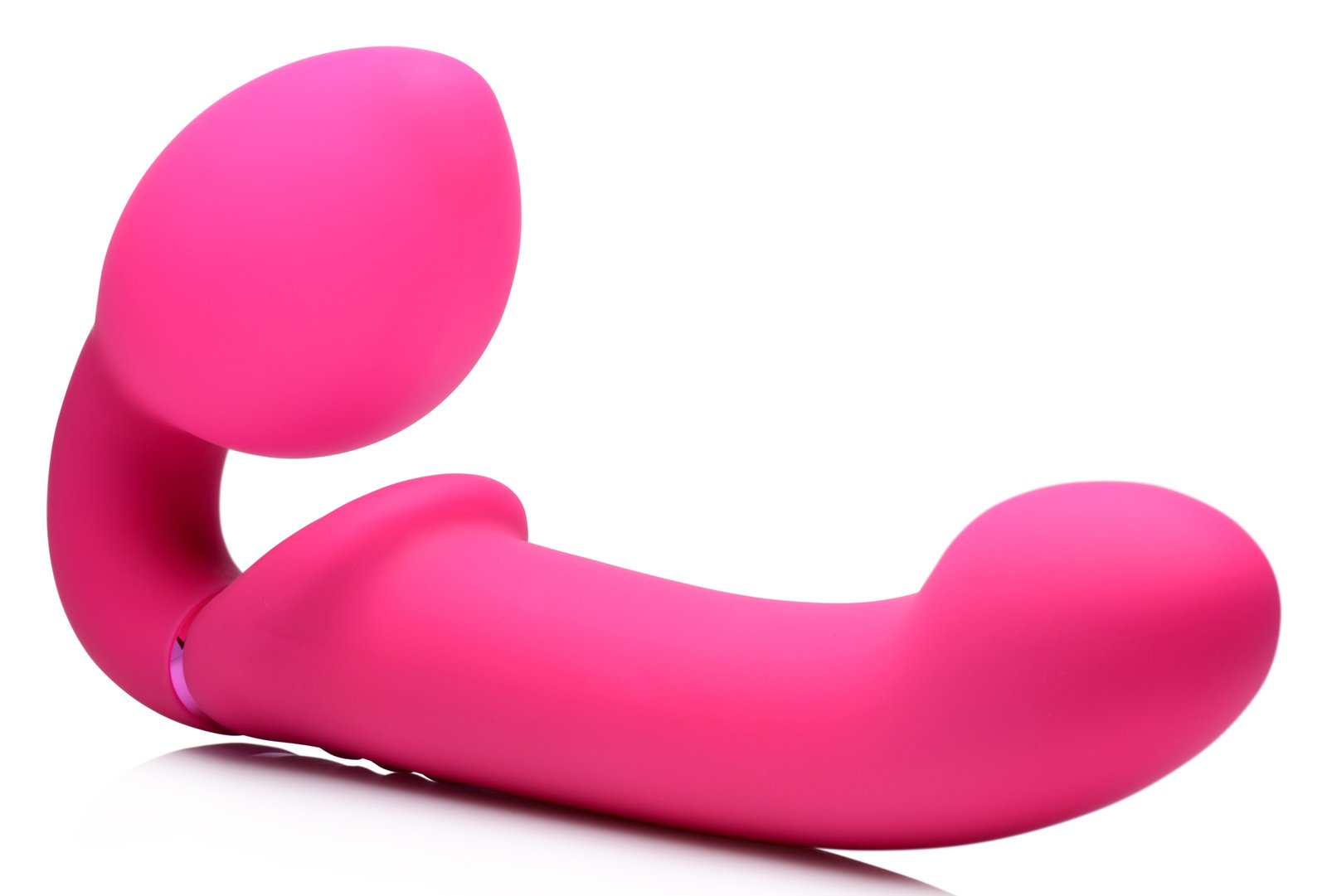 10X Remote Control Ergo-Fit G-Pulse Inflatable and Vibrating Strapless Strap-on - Pink - Image 4