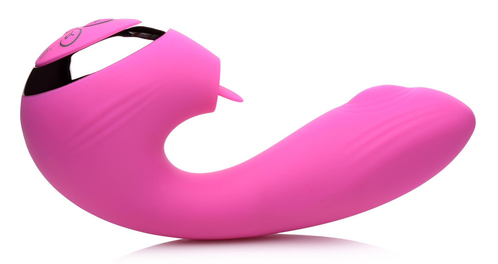 10X Licking G-Throb Rechargeable Silicone Vibrator - Image 4